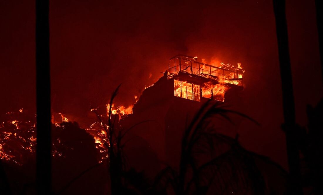 Incendios en Los Ángeles, California. Foto: AFP