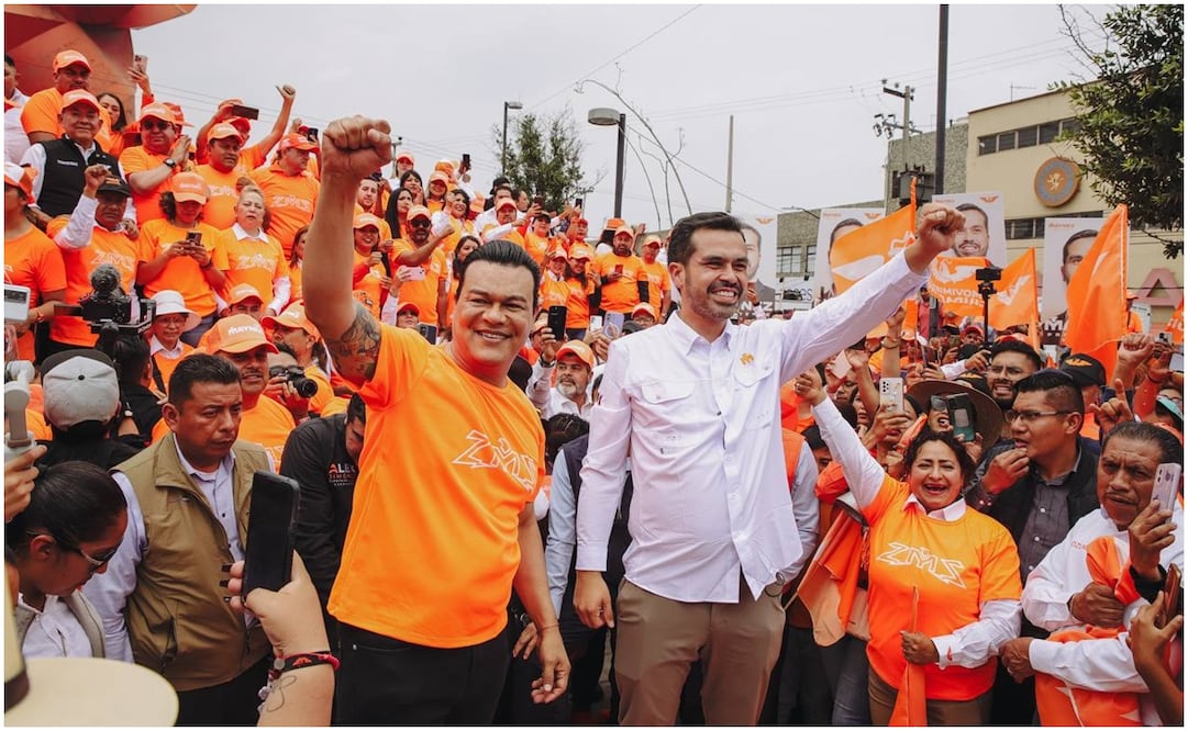 Jorge Álvarez Máynez visita Neza con apoyo de Juan Zepeda. Foto: Especial