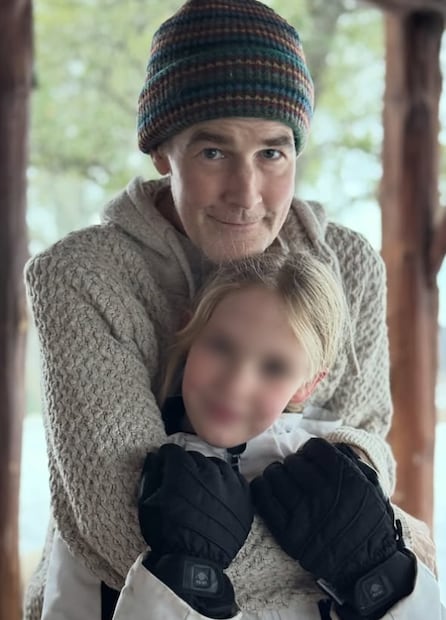 James Van Der Beek con su hija en una de sus últimas publicaciones en Instagram, el 25 de enero de 2026.