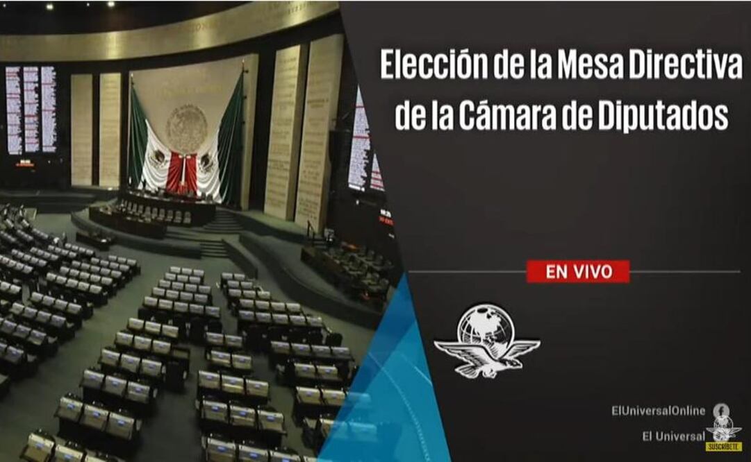 Sigue en vivo la elección de la Mesa Directiva de la Cámara de Diputados