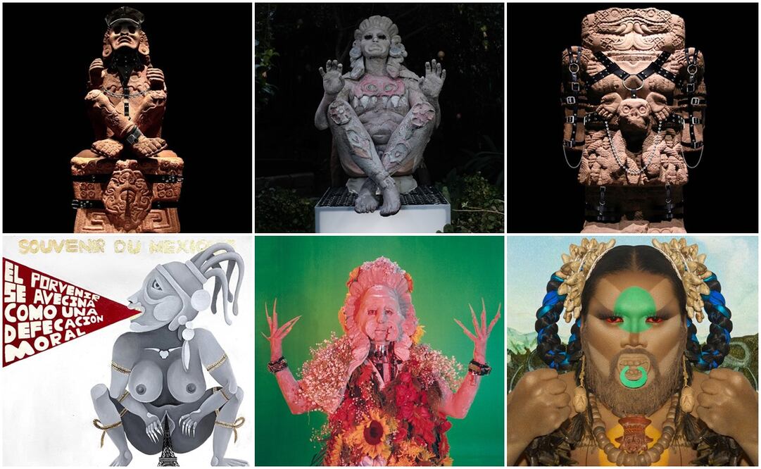 Cuatro jóvenes explican la conexión de artistas “sexodisidentes” de México con las deidades de culturas precolombinas. Foto: Especial