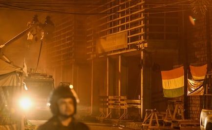 Incendian tribunal en Bolivia; protestan contra candidatura de Evo