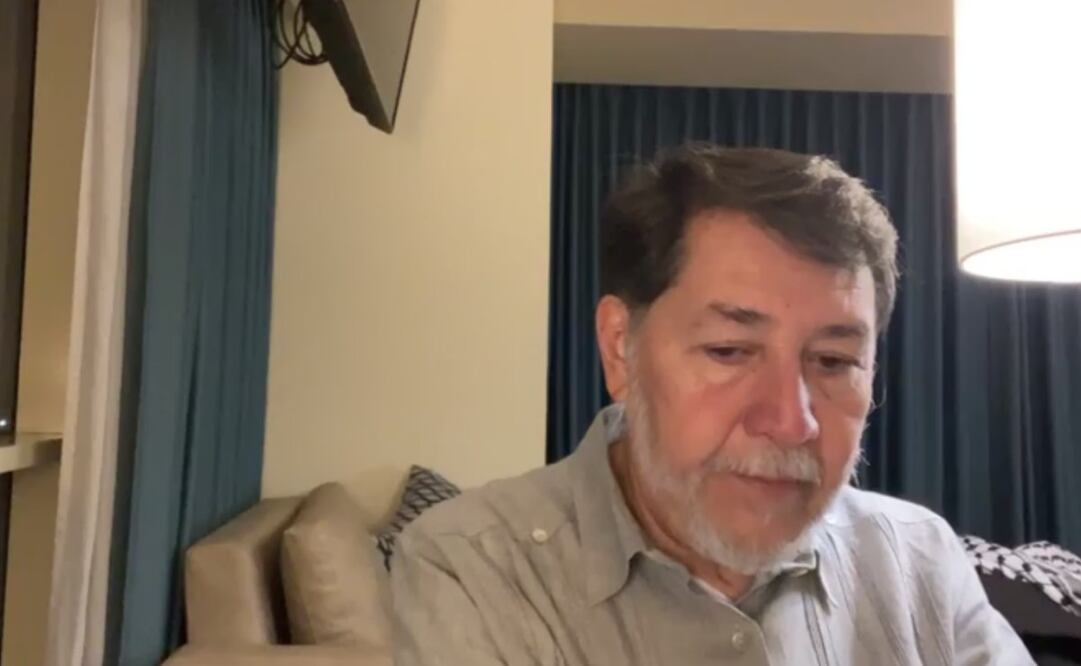 El senador Gerardo Fernández Noroña ofrece una videocharla para redes sociales desde Palestina este domingo 26 de octubre de 2025. Foto: Especial