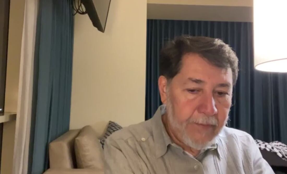 El senador Gerardo Fernández Noroña ofrece una videocharla para redes sociales desde Palestina este domingo 26 de octubre de 2025. Foto: Especial