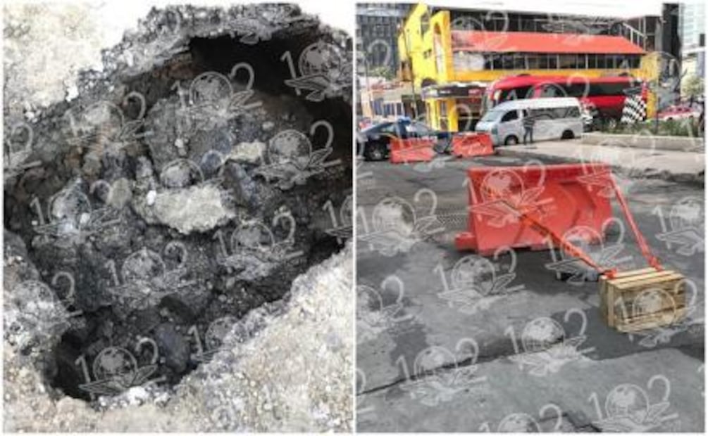 Se registra hundimiento a unos metros de donde se abrió socavón en Reforma