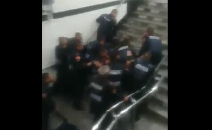 Presunto delincuente, hombre golpeado por policías: STC Metro