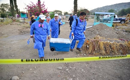 Sacan pedazos de huesos en Jojutla