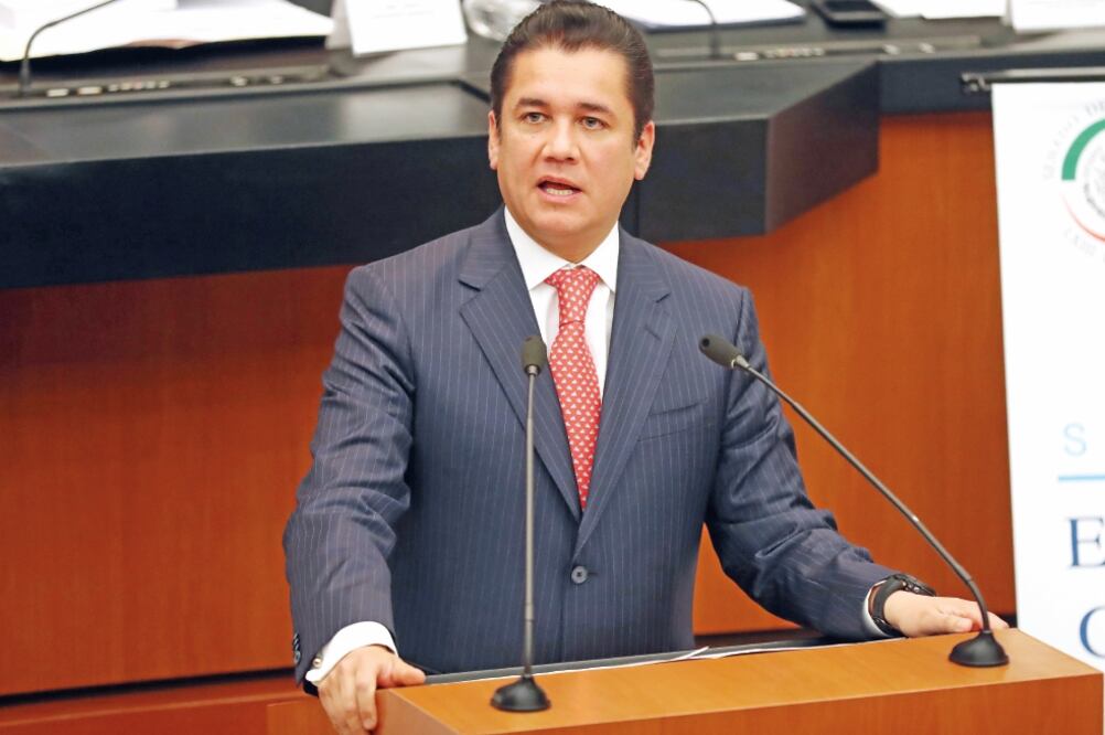 Carlos Puente, coordinador del PVEM en el Senado (FOTOS: LUCÍA GODÍNEZ. EL UNIVERSAL)