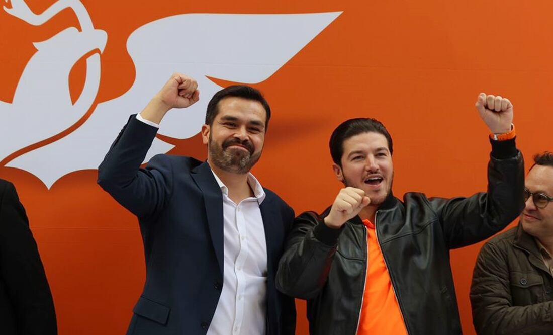 Jorge Álvarez Máynez y Samuel García. Foto: Diego Simón/ EL UNIVERSAL