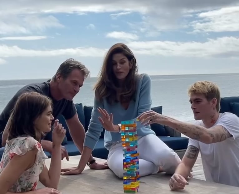 Cindy Crawford, su esposo Rade Gerber, junto a sus hijos Presley (QEPD) y Kaia, de 25 años.
Foto: Instagram, vía @presleygerber