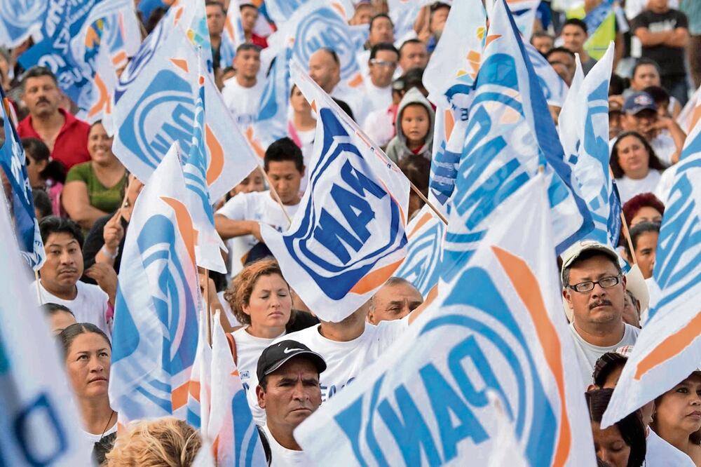 Simpatizantes del PAN. Foto: Archivo