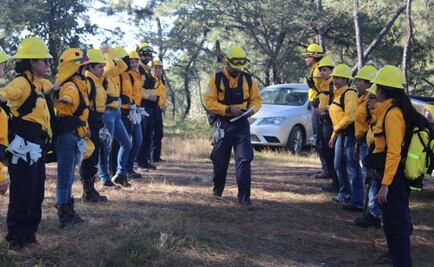 Capacitan a la primera brigada de mujeres combatientes forestales