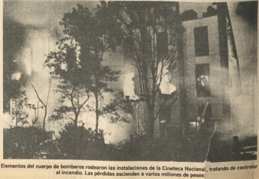 En 1982, parte de la historia se borró con el incendio de la Cineteca Nacional