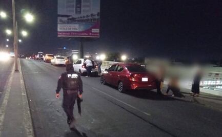 De nuevo, ahora lanzan púas o poncha llantas en el puente vial de Rolando Arjona, Sinaloa