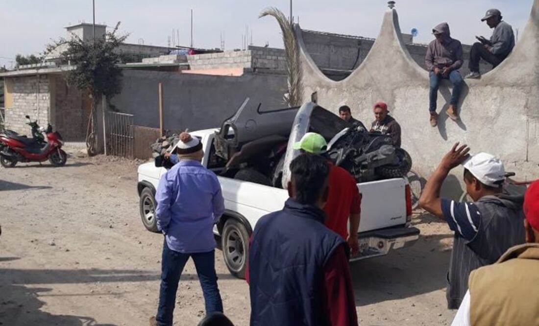 Ssujeto que pretendían linchar en Ixmiquilpan, Hidalgo. (FOTO: Cortesía. Miguel Ángel Villeda)