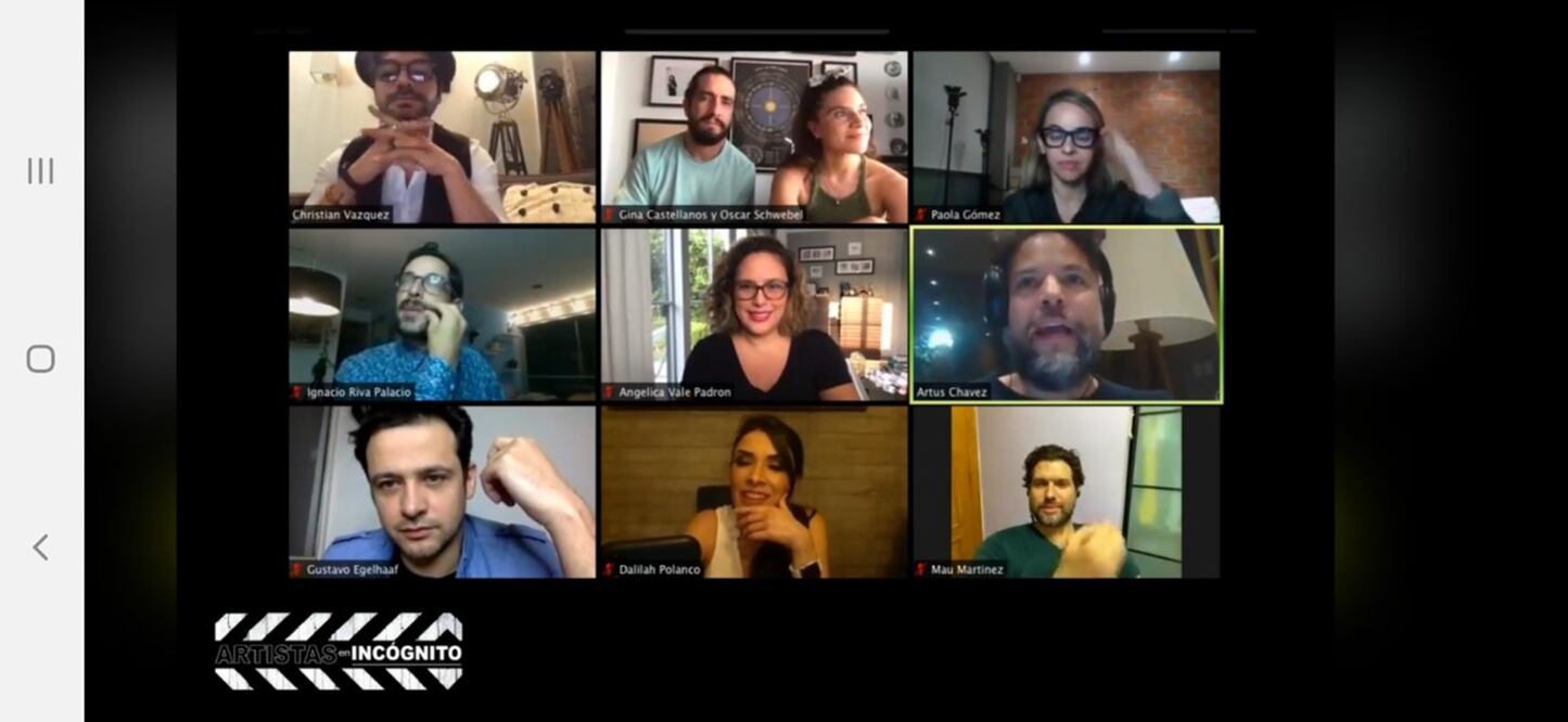 "Artistas en Incógnito". Foto: Captura