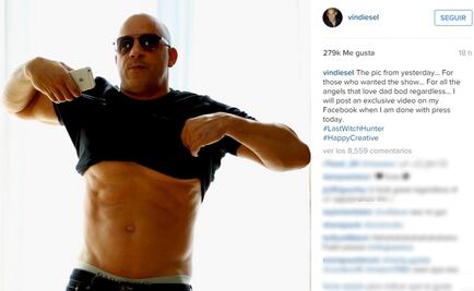 Vin Diesel se defiende y presume músculos