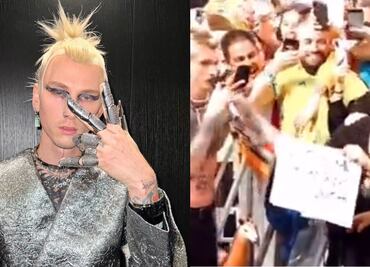 Machine Gun Kelly, pareja de Megan Fox, golpea a fan mexicano en un Festival