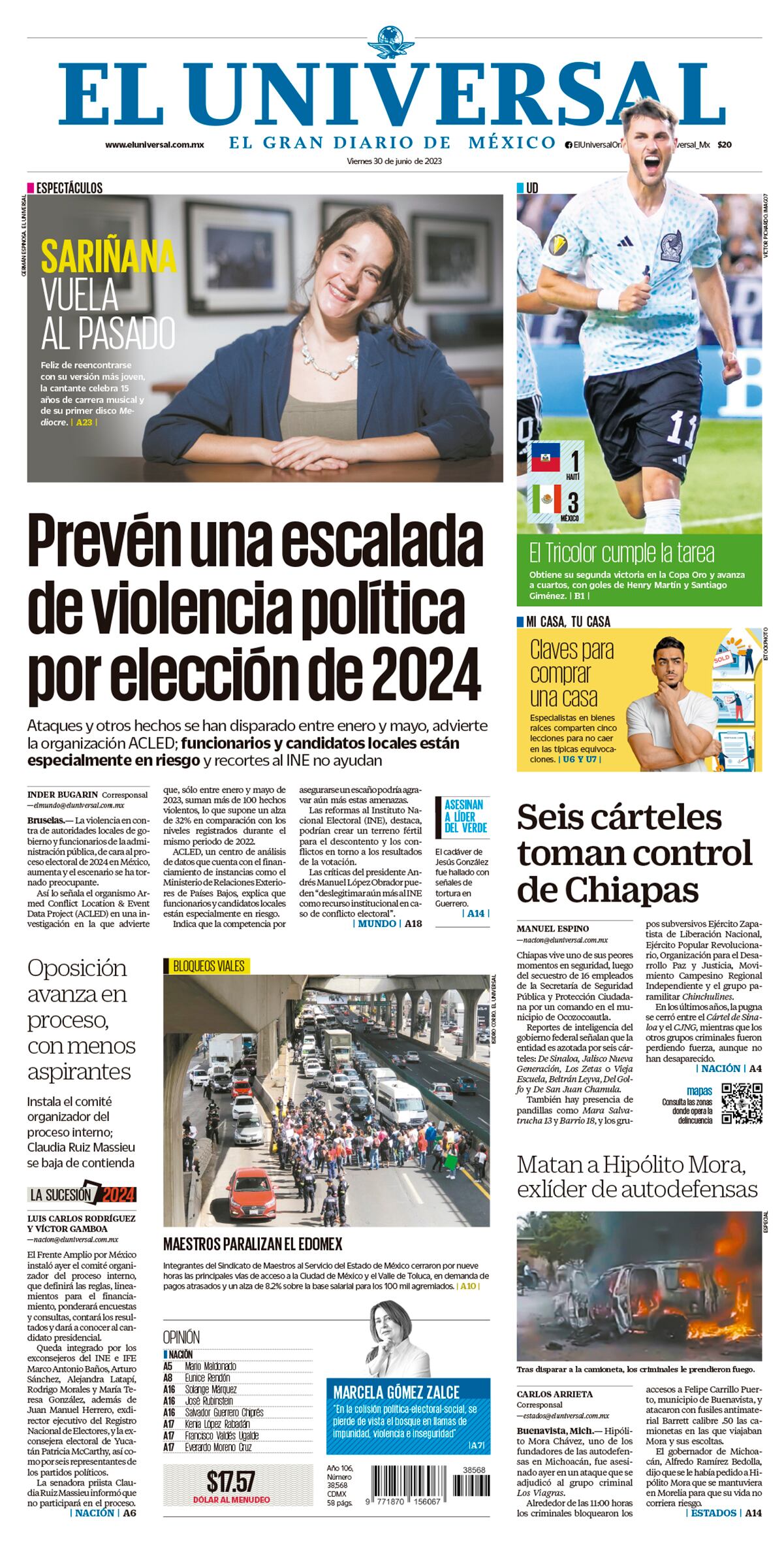 Portada impresa