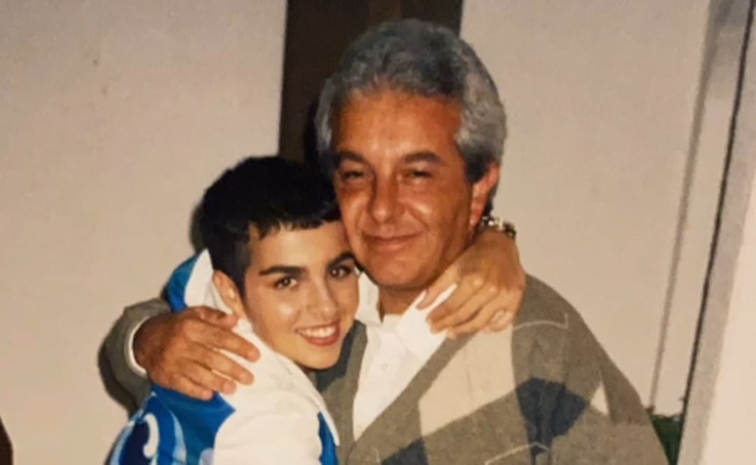 Federica Quijano y su papá.