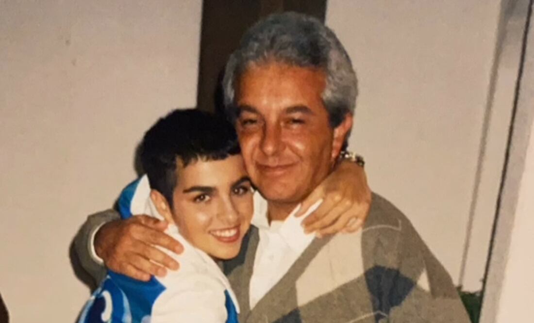 Federica Quijano y su papá.