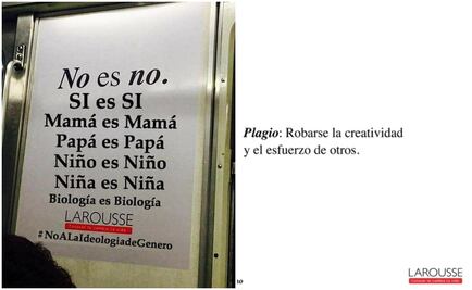 Larousse acusa plagio, Frente Nacional por la Familia se deslinda