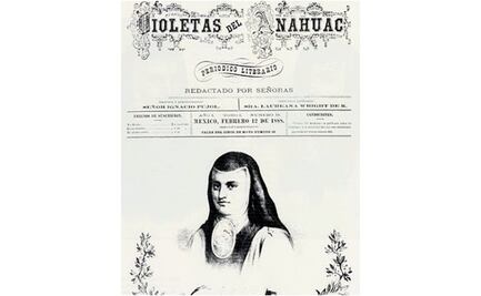 ¿Qué publicaba "Violetas del Anáhuac" el primer periódico feminista mexicano?