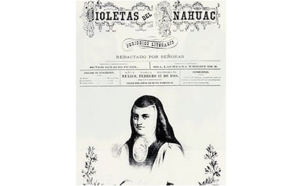 ¿Qué publicaba "Violetas del Anáhuac" el primer periódico feminista mexicano?