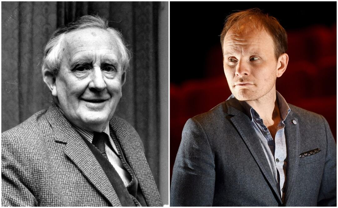 J.R.R. Tolkien izq) y Dome Karukoski der). Foto: Archivo AP / AP