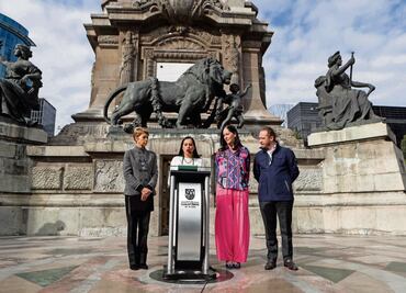 Chocan Sandra Cuevas y CDMX por el Ángel