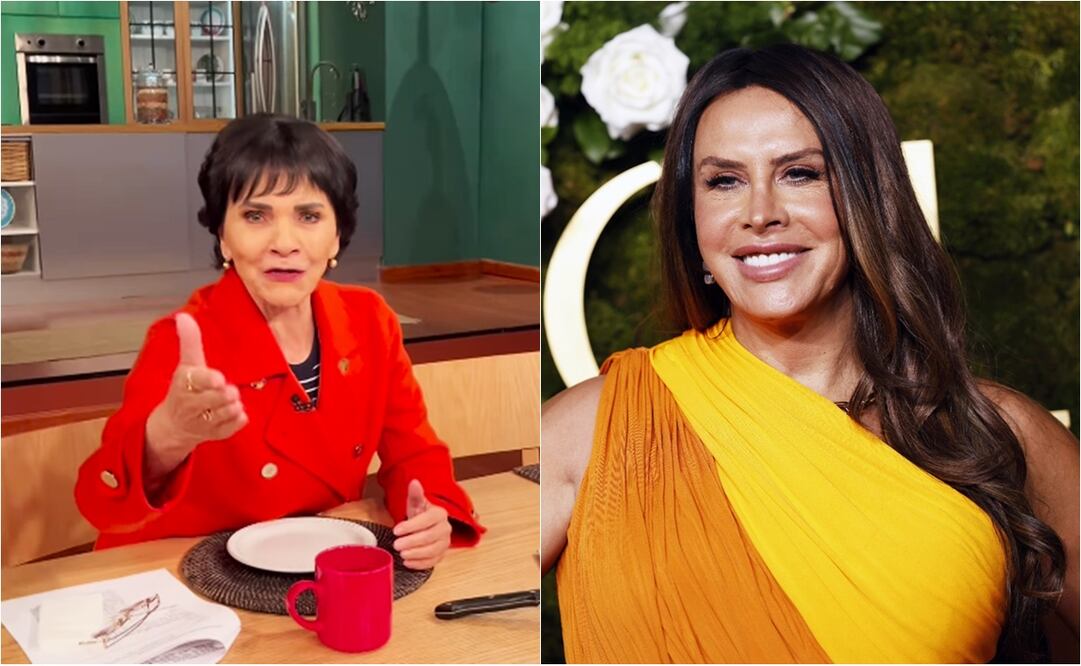 Pati Chapoy opina del look que Karla Sofía Gascón utilizó en los Globos de Oro 2025.
Fotos: TV Azteca y EFE / Caroline Brehman