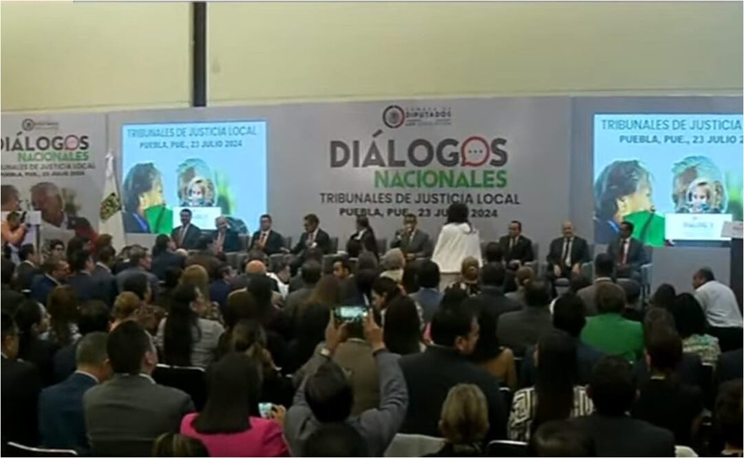 Diálogos Nacionales para la Reforma al Poder Judicial. Foro 6. Tribunales de Justicia Local. Foto: Captura de pantalla