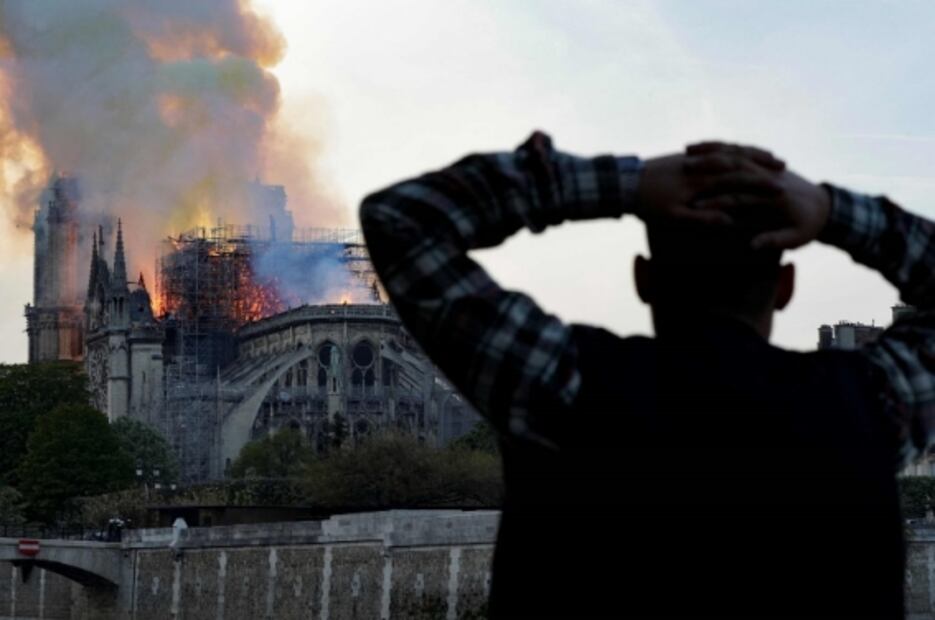 Así se vivieron los minutos antes del incendio de Notre Dame
