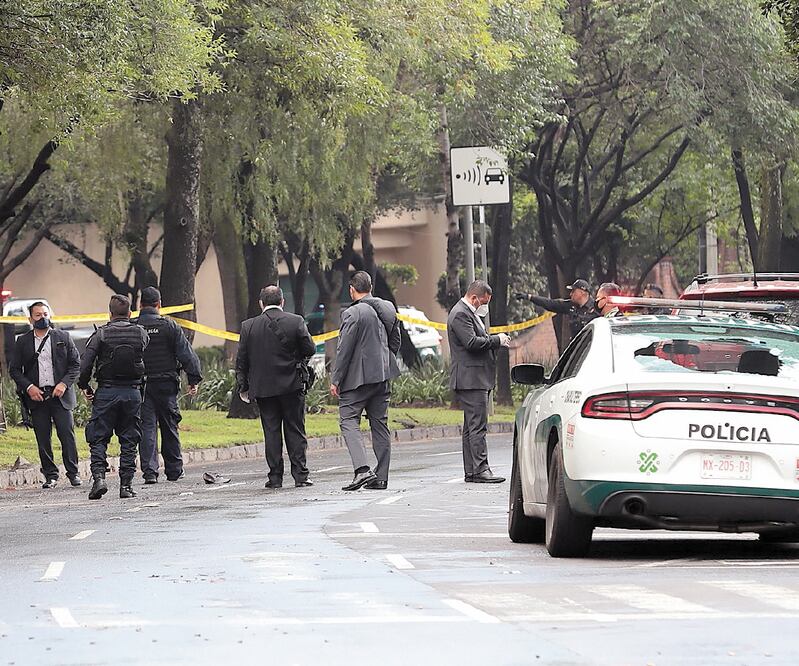 El jefe de la policía fue agredido con más de 414 disparos de armas de grueso calibre, en la colonia Lomas de Chapultepec. Foto: ARCHIVO EL UNIVERSAL