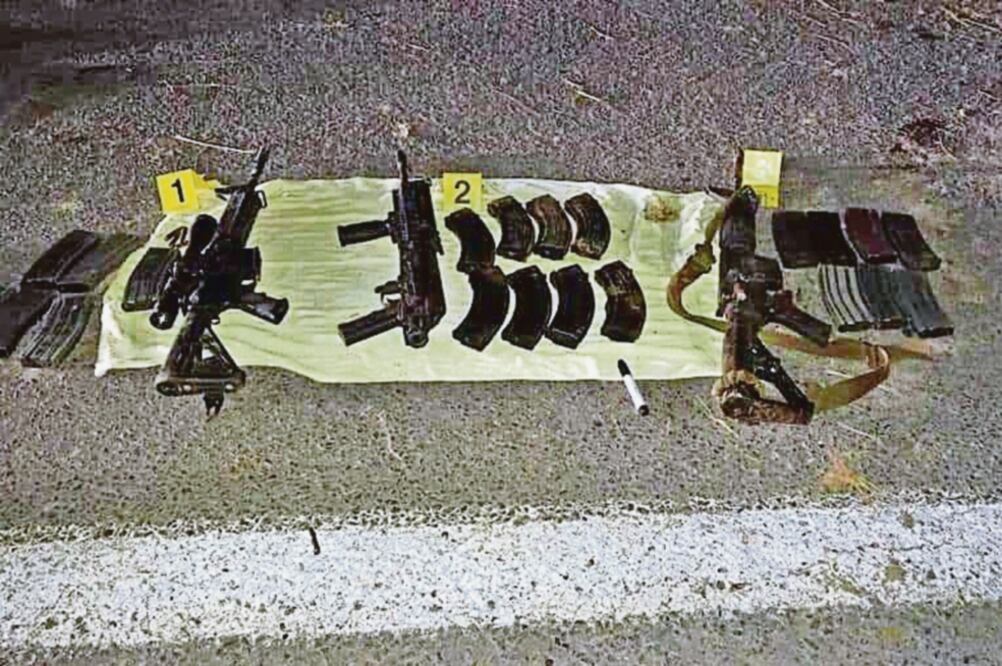 En el municipio de Miguel Alemán, personal de Servicios Periciales de la procuraduría encontró elementos balísticos y siete vehículos (ESPECIAL)