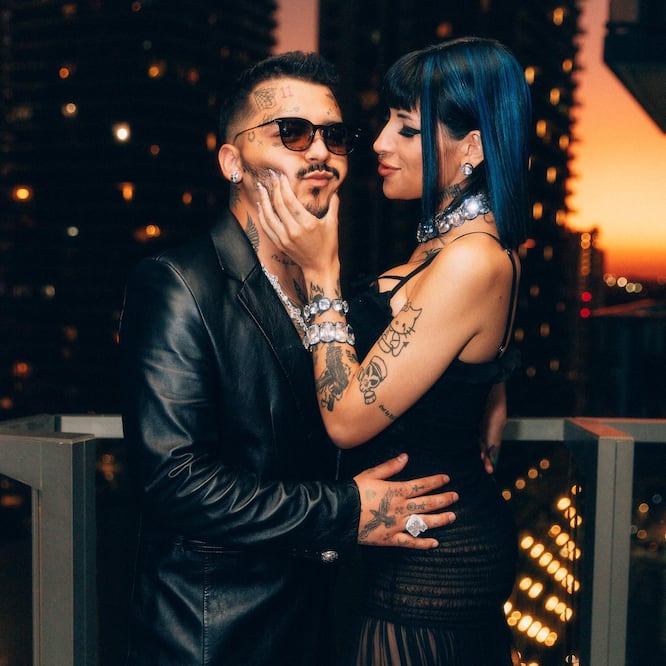 Cazzu y Christian Nodal. Fuente: Instagram @nodal