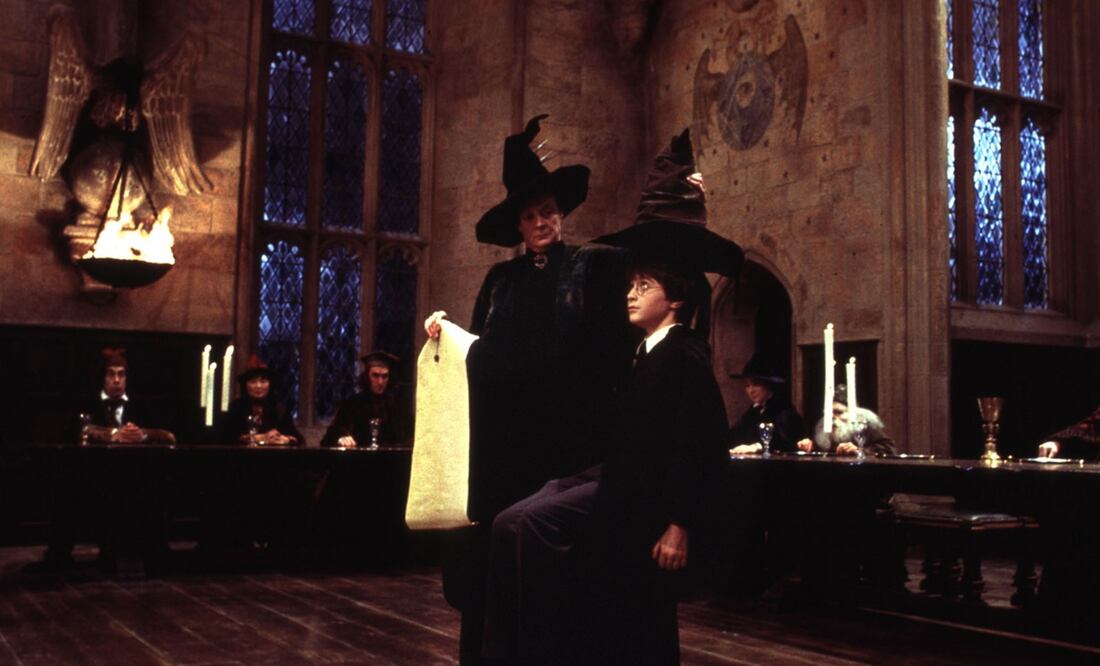 Maggie Smith como la profesora McGonagall en "Harry Potter'".