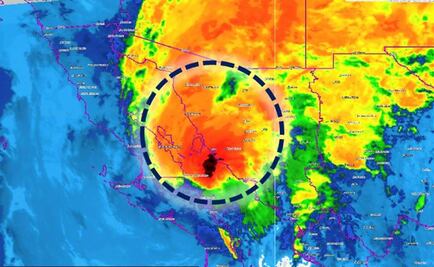 "Sergio" toca tierra y provoca lluvias en BCS