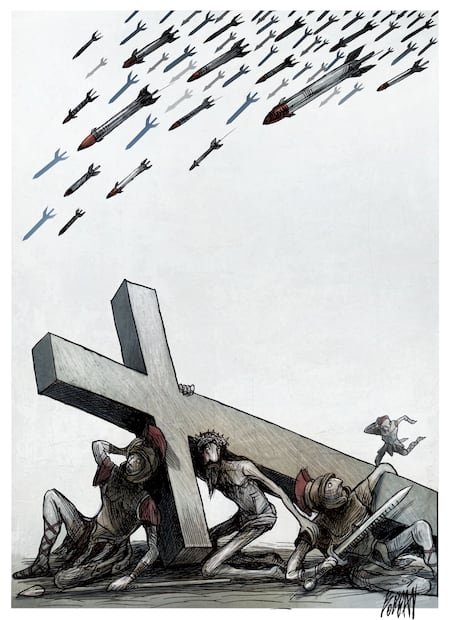 Tiempos violentos, cartón de BOLIGÁN