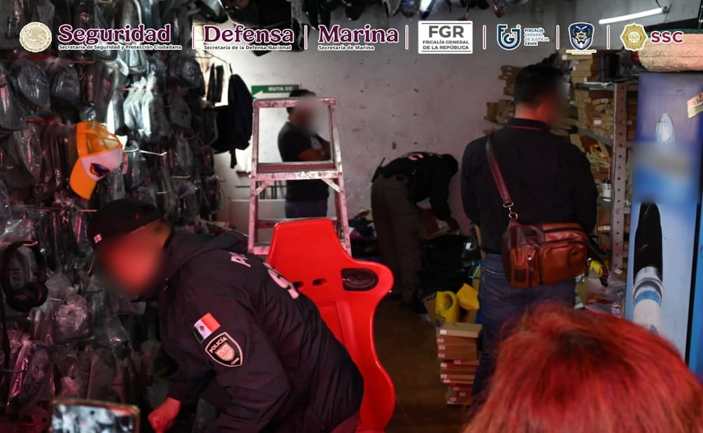Operativo Cazador II; SSC y FGJ aseguran tonelada y media de autopartes en tres alcaldías de CDMX. Foto: Especial