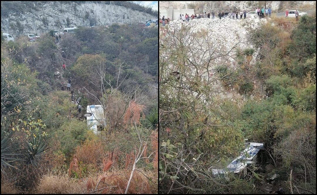 Hasta el momento no se reportan personas fallecidas, tras el accidente / Foto: Protección Civil