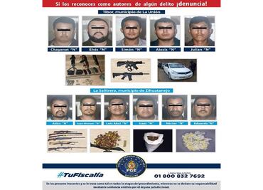 Capturan a 11 presuntos integrantes del CJNG en Guerrero