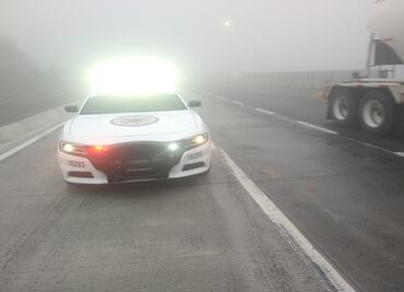 Cierran tramo de autopista Monterrey-Saltillo por presencia de niebla