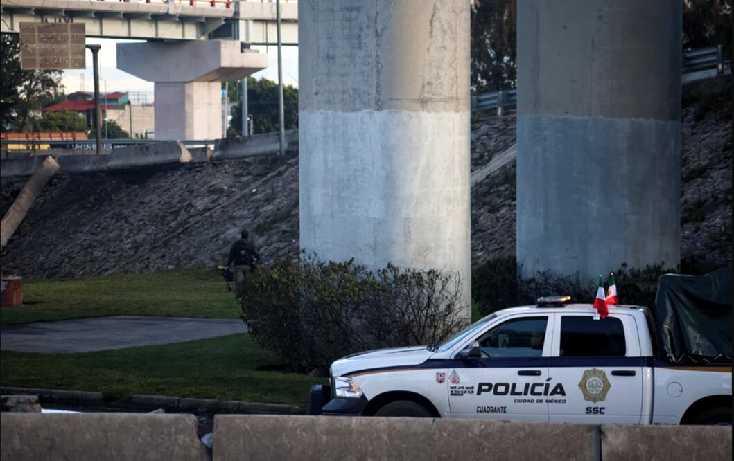 El Puente de la Concordia ya cuenta con circulación normal, tras la explosión de ayer de una pipa de gas, el 11 de septiembre de 2025. Foto: Luis Camacho/EL UNIVERSAL