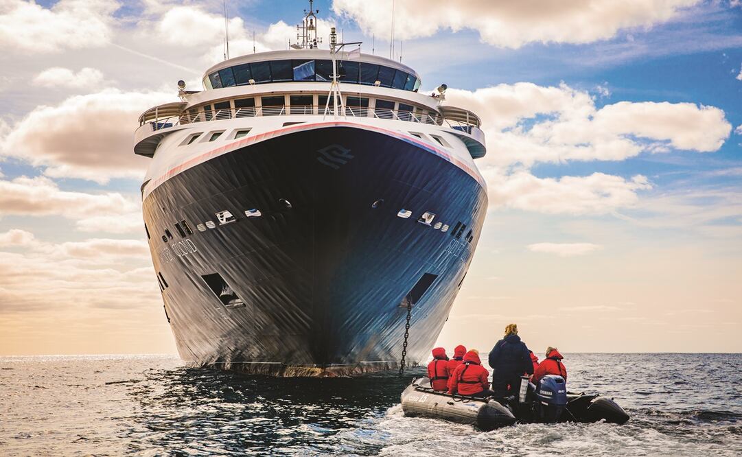 El barco Silver Cloud únicamente tiene capacidad para albergar a 254 pasajeros. Foto: Bruno Cazarini