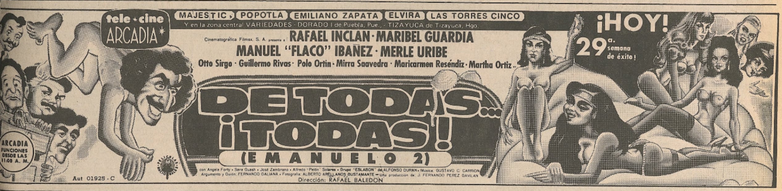 Rafael Inclán y Maribel Guardia, juntos en "De todas todas", noviembre, 1985.
Hemeroteca EL UNIVERSAL.