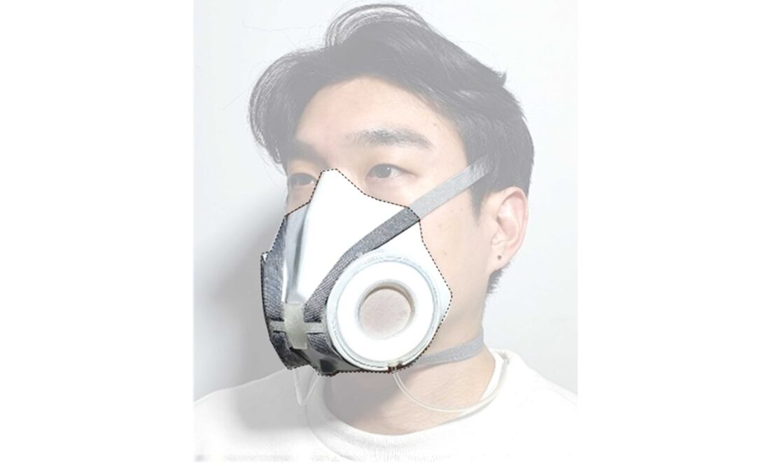 Cubrebocas dinámico. Foto: ACS Nano 2021