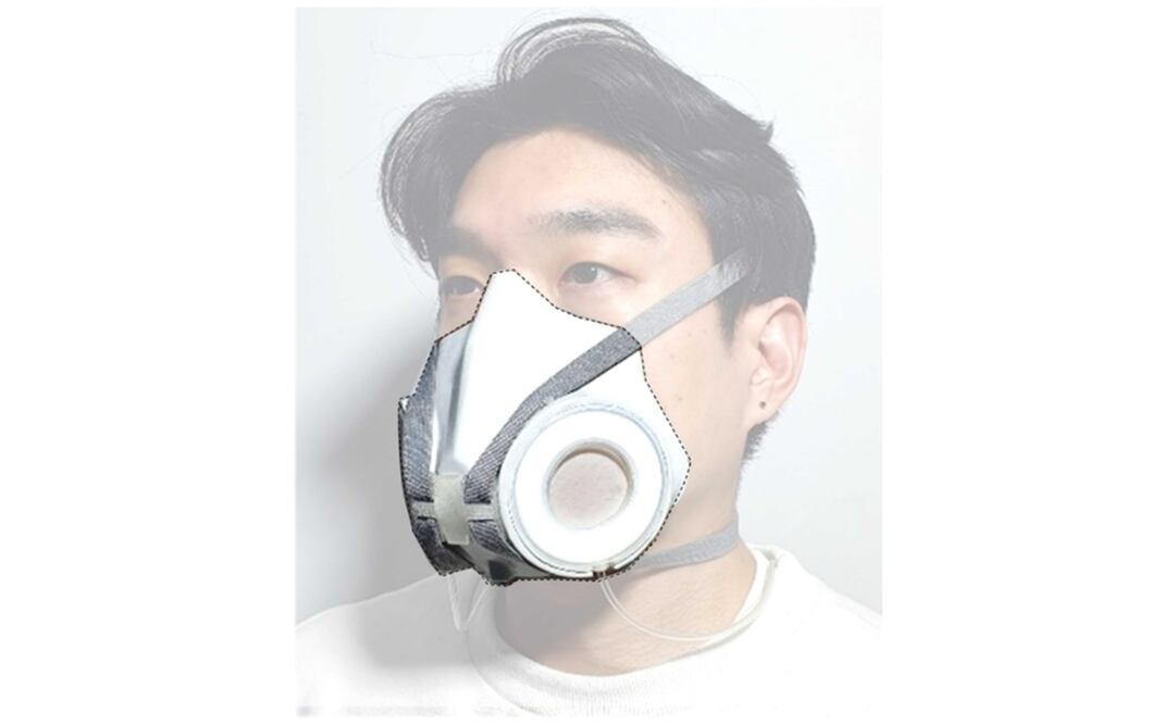 Cubrebocas dinámico. Foto: ACS Nano 2021