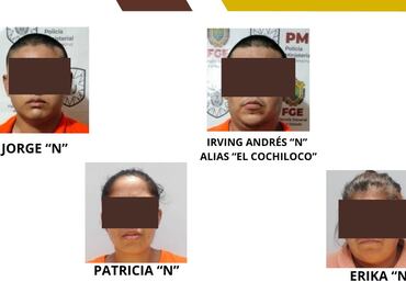 Veracruz: caen cuatro como presuntos responsables de arrojar cuerpos en Tuxpan; entre ellos "El Cochiloco"