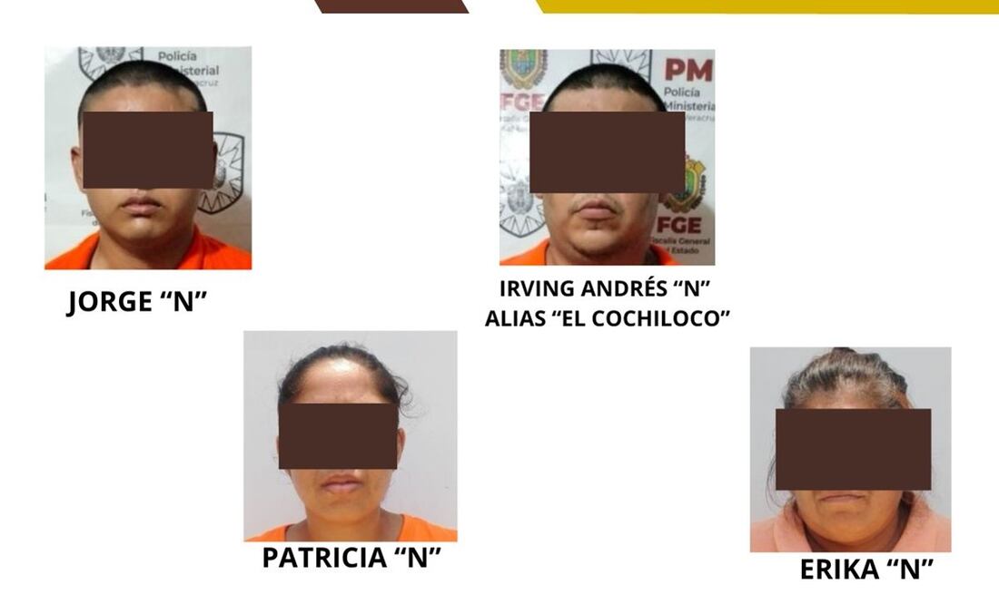 Cuatro personas fueron aprehendidas como presuntos responsables de haber arrojado en marzo pasado cinco cuerpos desmembrados. Foto: especial